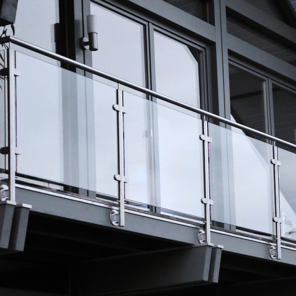 Glass Railing Window replacement in the living room of a San Diego home